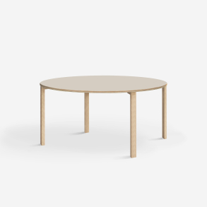 Domusnord Klassik rundt Linoleums konferencebord og mdebord 110 cm i 19 farver