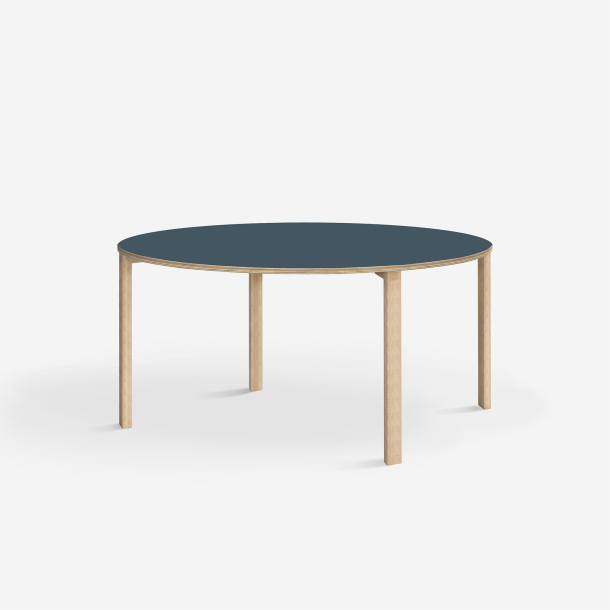 Domusnord Klassik rundt Linoleums konferencebord og mdebord 110 cm i 19 farver