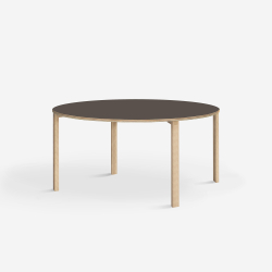 Domusnord Klassik rundt Linoleums konferencebord og mdebord 110 cm i 19 farver