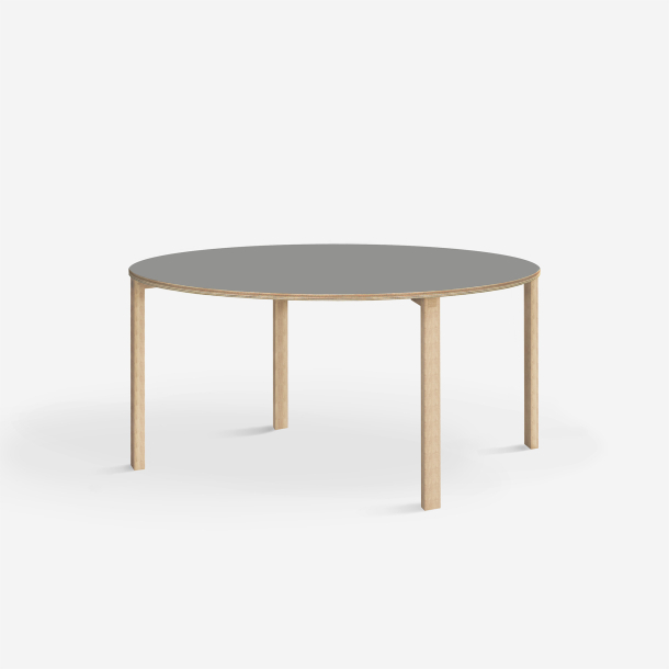 Domusnord Klassik rundt Linoleums konferencebord og mdebord 110 cm i 19 farver