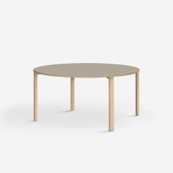 Domusnord Klassik rundt Linoleums konferencebord og mdebord 110 cm i 19 farver