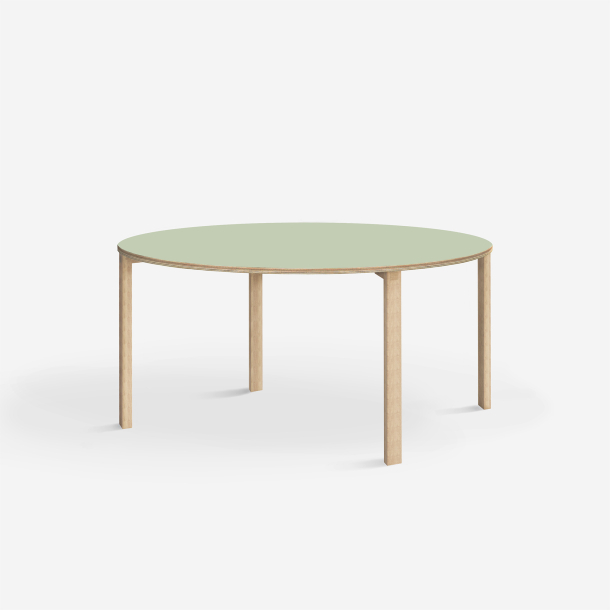 Domusnord Klassik rundt Linoleums konferencebord og mdebord 110 cm i 19 farver