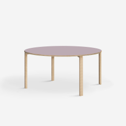 Domusnord Klassik rundt Linoleums konferencebord og mdebord 110 cm i 19 farver