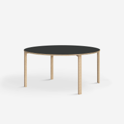 Domusnord Klassik rundt Linoleums konferencebord og mdebord 110 cm i 19 farver