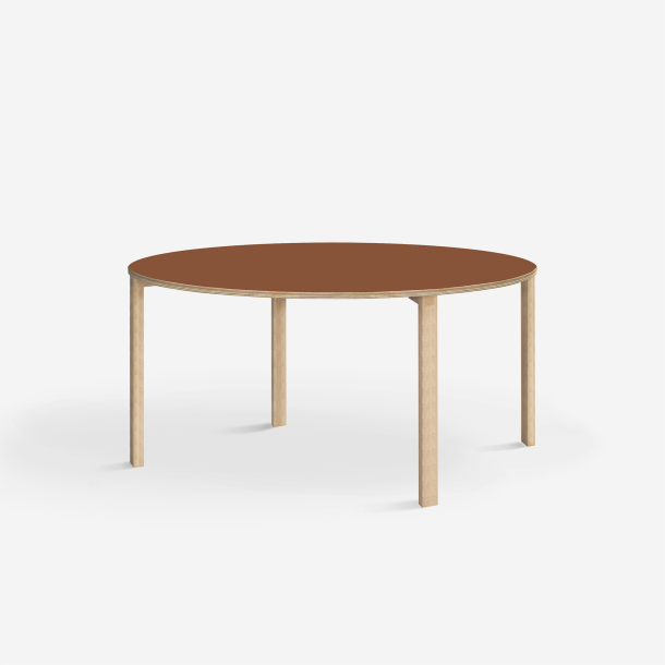 Domusnord Klassik rundt Linoleums konferencebord og mdebord 110 cm i 19 farver
