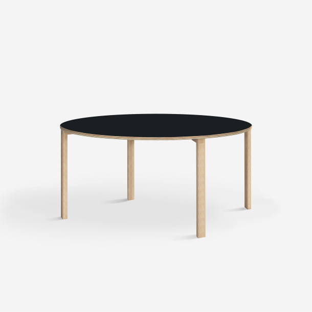 Domusnord Klassik rundt Linoleums konferencebord og mdebord 110 cm i 19 farver
