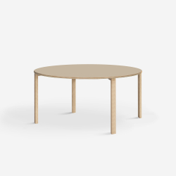 Domusnord Klassik rundt Linoleums konferencebord og mdebord 110 cm i 19 farver