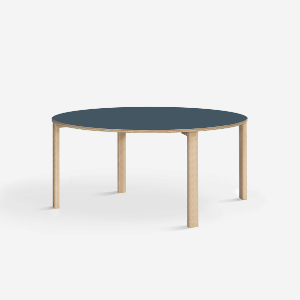 Domusnord Klassik round Linoleum's conference and meeting table 130 cm in 19 colors