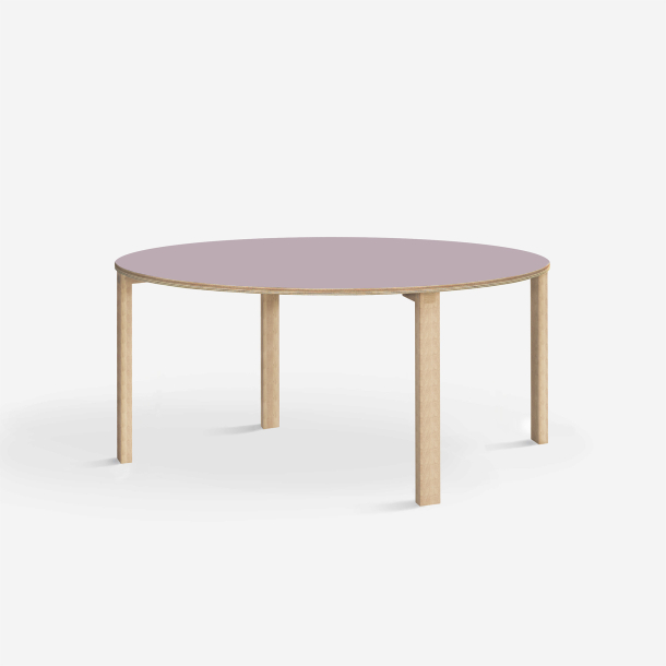 Domusnord Klassik round Linoleum's conference and meeting table 130 cm in 19 colors