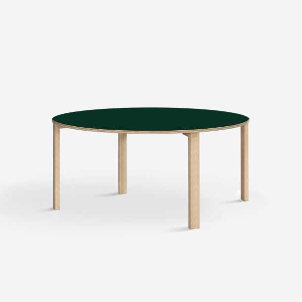 Domusnord Klassik round Linoleum's conference and meeting table 130 cm in 19 colors