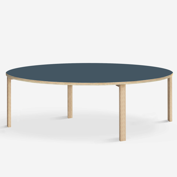 Domusnord Klassik round Linoleum's conference and meeting table 150 cm in 19 colors