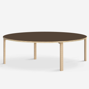 Domusnord Klassik round Linoleum's conference and meeting table 150 cm in 19 colors