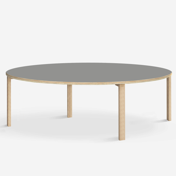 Domusnord Klassik round Linoleum's conference and meeting table 150 cm in 19 colors