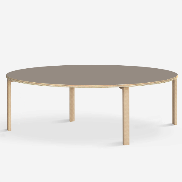 Domusnord Klassik round Linoleum's conference and meeting table 150 cm in 19 colors