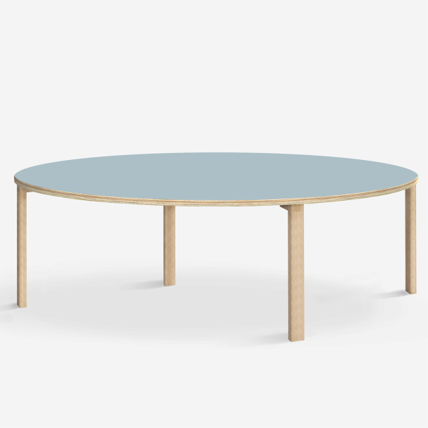 Domusnord Klassik round Linoleum's conference and meeting table 150 cm in 19 colors