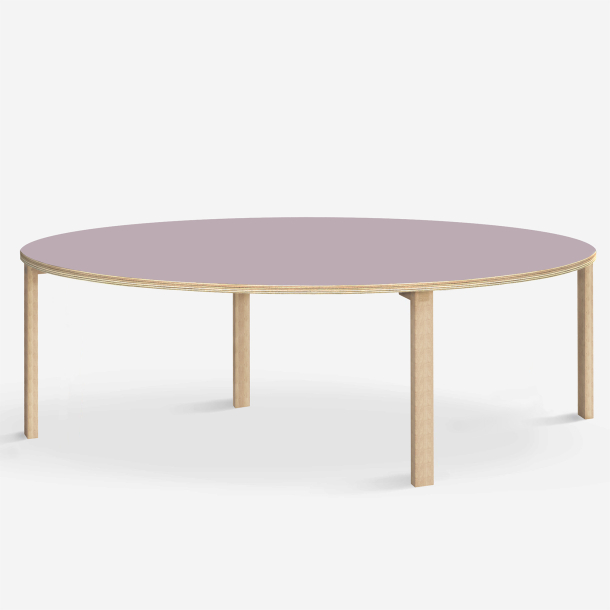 Domusnord Klassik round Linoleum's conference and meeting table 150 cm in 19 colors