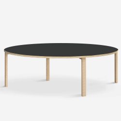 Domusnord Klassik round Linoleum's conference and meeting table 150 cm in 19 colors