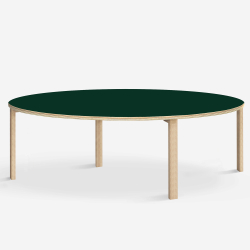 Domusnord Klassik round Linoleum's conference and meeting table 150 cm in 19 colors