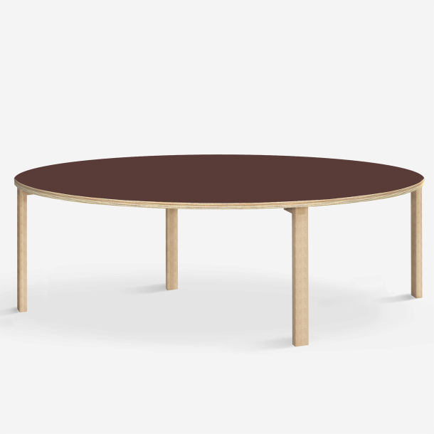 Domusnord Klassik round Linoleum's conference and meeting table 150 cm in 19 colors