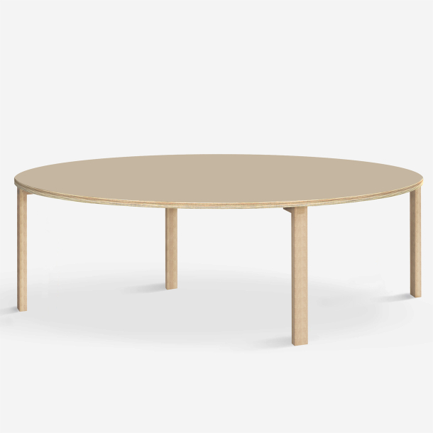 Domusnord Klassik round Linoleum's conference and meeting table 150 cm in 19 colors