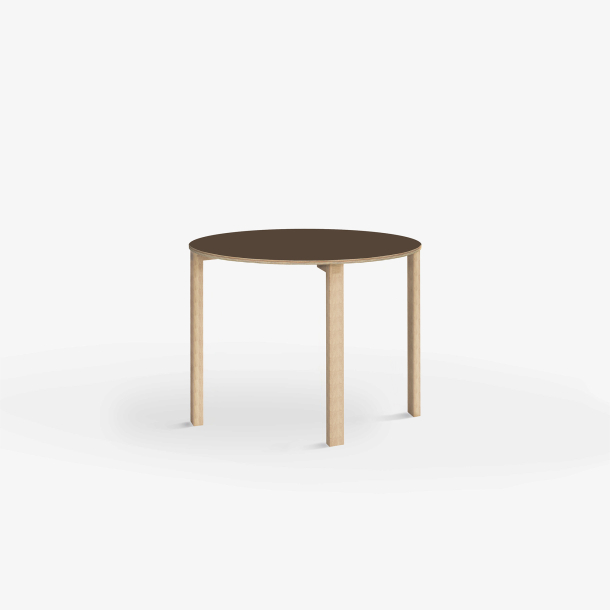 Domusnord Klassik round Linoleum's conference and meeting table 70 cm in 19 colors