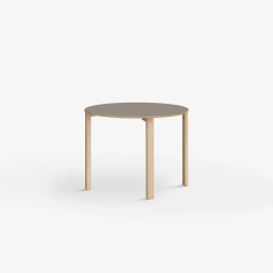 Domusnord Klassik round Linoleum's conference and meeting table 70 cm in 19 colors