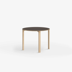 Domusnord Klassik round Linoleum's conference and meeting table 70 cm in 19 colors