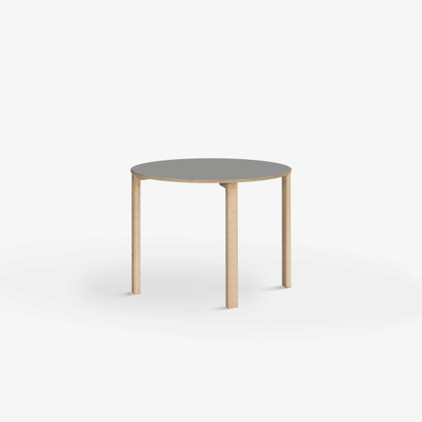 Domusnord Klassik round Linoleum's conference and meeting table 70 cm in 19 colors