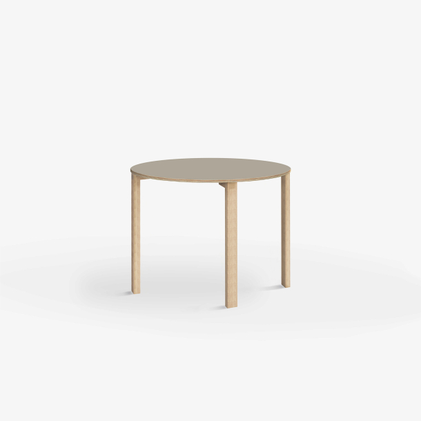 Domusnord Klassik round Linoleum's conference and meeting table 70 cm in 19 colors