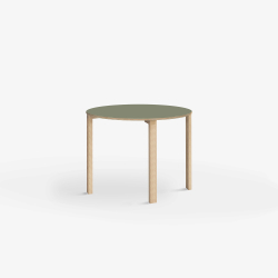 Domusnord Klassik round Linoleum's conference and meeting table 70 cm in 19 colors