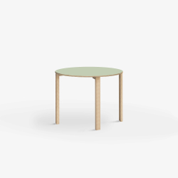 Domusnord Klassik round Linoleum's conference and meeting table 70 cm in 19 colors