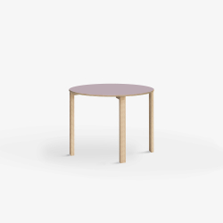 Domusnord Klassik round Linoleum's conference and meeting table 70 cm in 19 colors