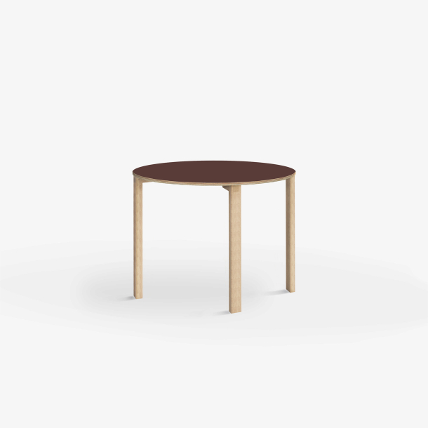 Domusnord Klassik round Linoleum's conference and meeting table 70 cm in 19 colors