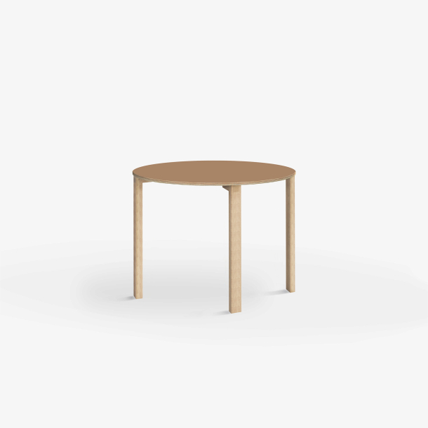 Domusnord Klassik round Linoleum's conference and meeting table 70 cm in 19 colors