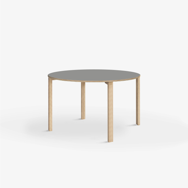 Domusnord Klassik round Linoleum's conference and meeting table Table 90 cm in 19 colors