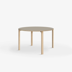 Domusnord Klassik round Linoleum's conference and meeting table Table 90 cm in 19 colors