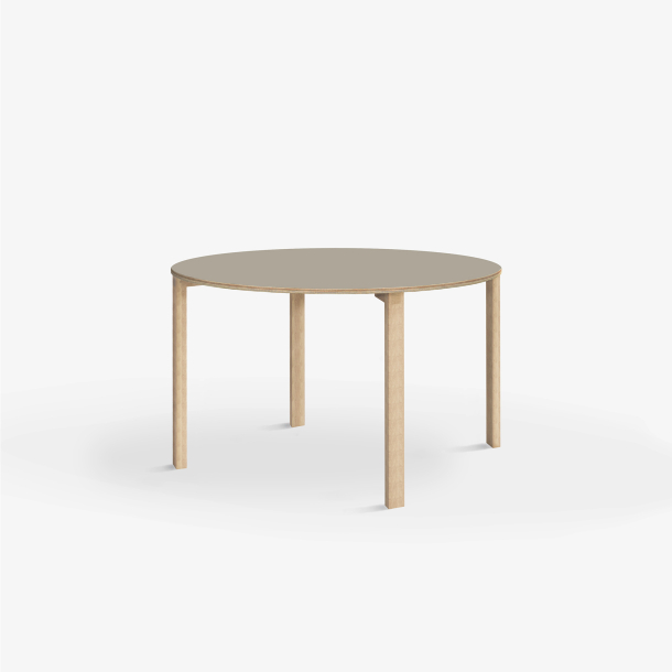 Domusnord Klassik round Linoleum's conference and meeting table Table 90 cm in 19 colors