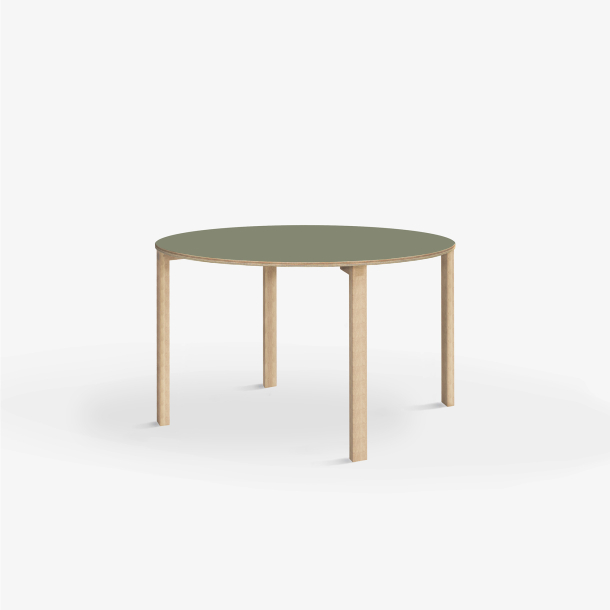 Domusnord Klassik round Linoleum's conference and meeting table Table 90 cm in 19 colors