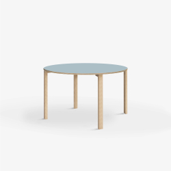 Domusnord Klassik round Linoleum's conference and meeting table Table 90 cm in 19 colors