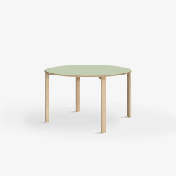 Domusnord Klassik round Linoleum's conference and meeting table Table 90 cm in 19 colors