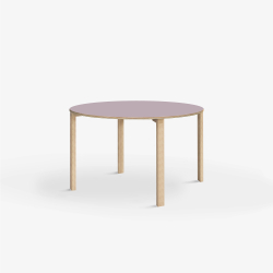 Domusnord Klassik round Linoleum's conference and meeting table Table 90 cm in 19 colors