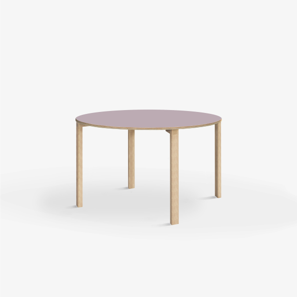 Domusnord Klassik round Linoleum's conference and meeting table Table 90 cm in 19 colors