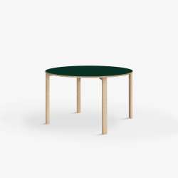 Domusnord Klassik round Linoleum's conference and meeting table Table 90 cm in 19 colors