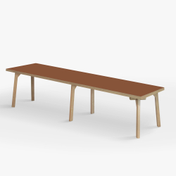 Domusnord Room Bnk Eg Tr med Linoleum - 200 cm - 19 farver