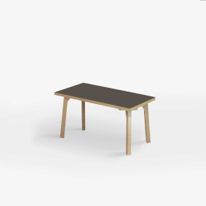 Domusnord Room zitbank met linoleum en eiken rand 70 cm - Mauve / Bruin