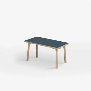 Domusnord Room zitbank met linoleum en eiken rand 70 cm - Smokey Blue / Blauw