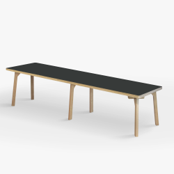 Domusnord Studio Bnk Birkekrydsfiner med Linoleum - 200 cm - 19 farver