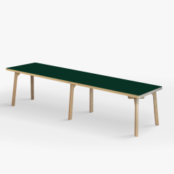 Domusnord Studio Bnk Birkekrydsfiner med Linoleum - 200 cm - 19 farver