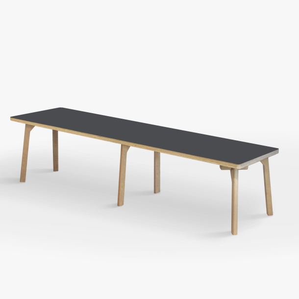 Domusnord Studio Bnk Birkekrydsfiner med Linoleum - 200 cm - 19 farver