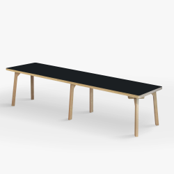 Domusnord Studio Bnk Birkekrydsfiner med Linoleum - 200 cm - 19 farver